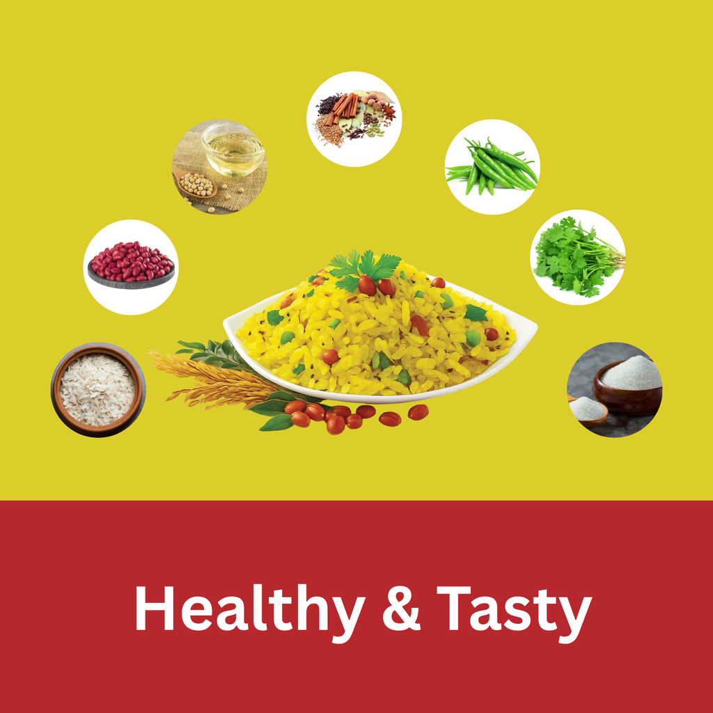 PohaFix Authentic Instant Poha – Instant Indian Breakfast | Ready in 5 Minutes | No Preservatives